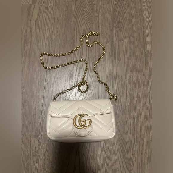 Marmont supermini in cream leather - Picture 11 of 16